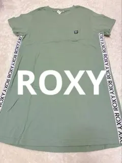 ROXY★グリーン★ポケット付きワンピース★ロング丈Tシャツ
