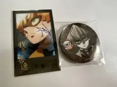 鬼滅の刃 ufotable ダイニング チェキ風ブロマイド 缶バッジ 吾妻 善逸