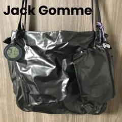 美品 Jack Gomme ジャックゴム ショルダーバッグ チャーム付 A4収納