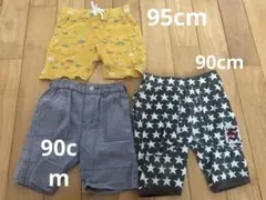ベビー　キッズ　ハーフパンツ　90cm 3本セットのサムネイル