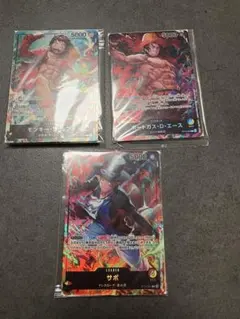 新品未開封ワンピースカードゲーム ルフィエースサボ　限定プロモリーダーパラレル