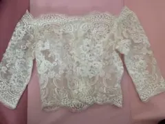 ウエディングボレロ　レース　チュール　結婚式