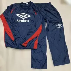 umbro ピステ上下 メンズLサイズ ネイビー/レッドサッカーウェアー