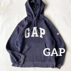 gap 極希少 メンズ ボアパーカー デカロゴ 1969 プルオーバー 古着