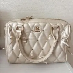 NICE CLAUP キルティングボストンバッグ