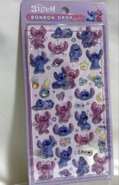 正規品　スティッチ　ボンボンドロップシール