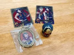 ツイステ　スカラビア6点セット(メタルカード、シール、クーナッツ、チャーム)