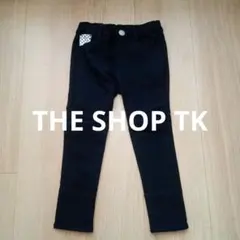 THE SHOP TK ドットのブラックスキニーパンツ 100cm