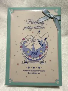 韓国限定ポケモン30周年ステッカー birthday party Edition - メルカリ