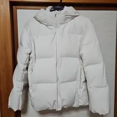 UNIQLO フード付きダウンジャケット Lサイズ ホワイト