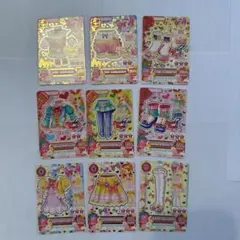 9枚 アイカツカード エンジェリーシュガー 星宮いちご 天羽まどか