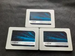 Crucial MX500 SSD 1TB 500GB 250GB 3台セット