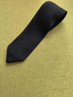 【美品】THE SUIT COMPANY ニットタイ ネクタイ　ネイビーのサムネイル