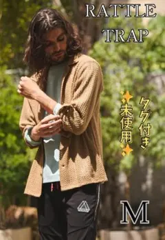 ✨タグ付き✨ RattleTrap レース 編み込み 長袖 シャツ M ブラウンのサムネイル