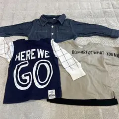 長袖カットソー 3点セット サイズ90