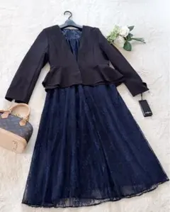 新品ルイルエブティック　ペプラムジャケット＆レースワンピーススーツ