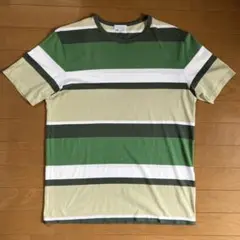 SUNSPEL ボーダーTシャツ L グリーンのサムネイル