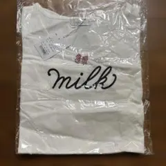 MILK ロゴTシャツ ホワイト 半袖のサムネイル