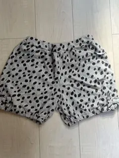 水玉模様 ハーフパンツ グレー・ブラック