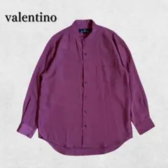 SABLINA VALENTINO バンドカラーシャツ L モード長袖 とろみ