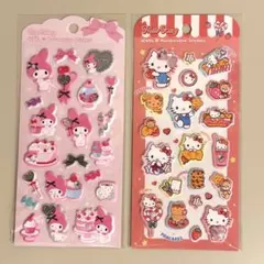【2点】サンリオ ジュエルマシュマロステッカーズ マイメロディ ハローキティ