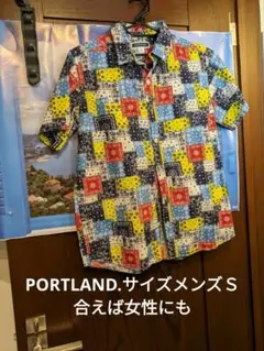 メンズ、サイズ合えば女性にもお似合い、PORTLAND.チェック柄サイズメンズＳ