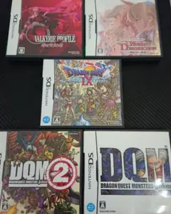 B ニンテンドーDS ソフト 5本セットドラクエ パッケージ付き 説明書あり