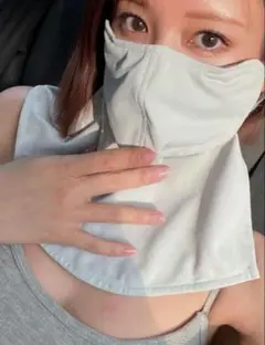 しいちゃん　完全遮光 フェイスカバー　ライトグレー　マスク