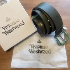 【未使用】Vivienne Westwood ダークグリーンベルト