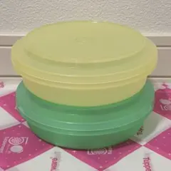 ☆新品未使用☆タッパーウェア ロックンサーブラウンド(仕切り付き