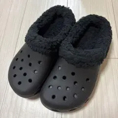 未使用 Crocs ボア付き クロックスサンダル ブラック レディースのサムネイル