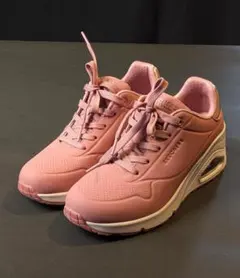 SKECHERS UNO WEDGE-HI STEPS ローズ 8