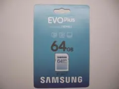 【新品未開封】，SAMSUNG　EVO Plus 64GB　SDXCカード