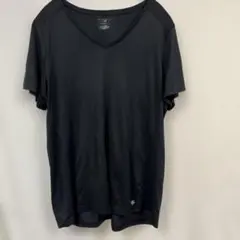 TECH GEAR DRYTEK ブラック Vネック Tシャツ