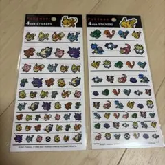 ポケモン 4サイズ ステッカー 2種