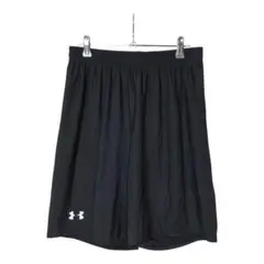 アンダーアーマー　ハーフパンツ　ワンポイント　スポーツウェア　ブラック　M