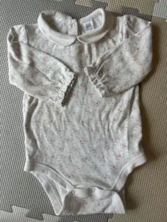 花柄 長袖ロンパース 襟付き　GAP 6month 70