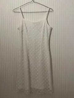 mady club 花柄 ホワイトキャミワンピース