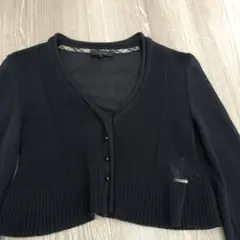 BURBERRY BLACK LABEL ネイビー カーディガン 38