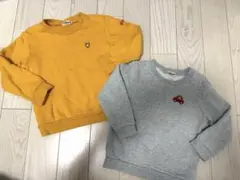 ホットビスケッツ トレーナー 2枚セット 100cm 110cm ミキハウス