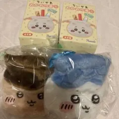 0*9様 ちいかわ おかお巾着 2種セット　ハチワレ　栗まんじゅう先輩のサムネイル