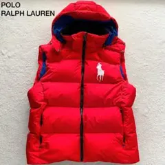 【極美品】ポロラルフローレン ダウンベスト ジャケット ビッグポニー 刺繍 現行