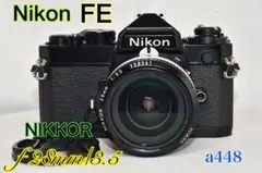 《動作品》Nikon FE +広角レンズ付きフィルムカメラ a448のサムネイル