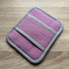 ボウリング ボール拭き ピンク×グレー マイクロファイバータオル