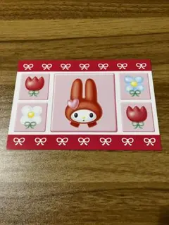 1998年　サンリオ　マイメロディ　My Melody 花柄ミラー 赤　壁掛け 1998年 サンリオ マイメロディ My Melody 花柄ミラー 赤 壁掛け