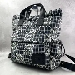 極美品✨ アナスイ 軽量 リュック ナイロン素材 ロゴ ANNA SUI 白色 