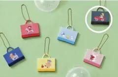 ファミリア　カプセルトイ　デニムバッグ　黒