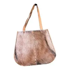 ハラコ　レザー　ハンドバッグ ハンドメイド