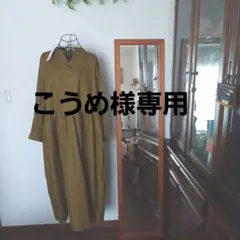 専用　新品　オリーブ色 長袖 シャツワンピース