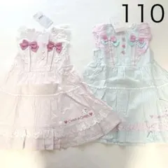 【クーラクール】ティアードワンピースෆ‪2点セット110cm